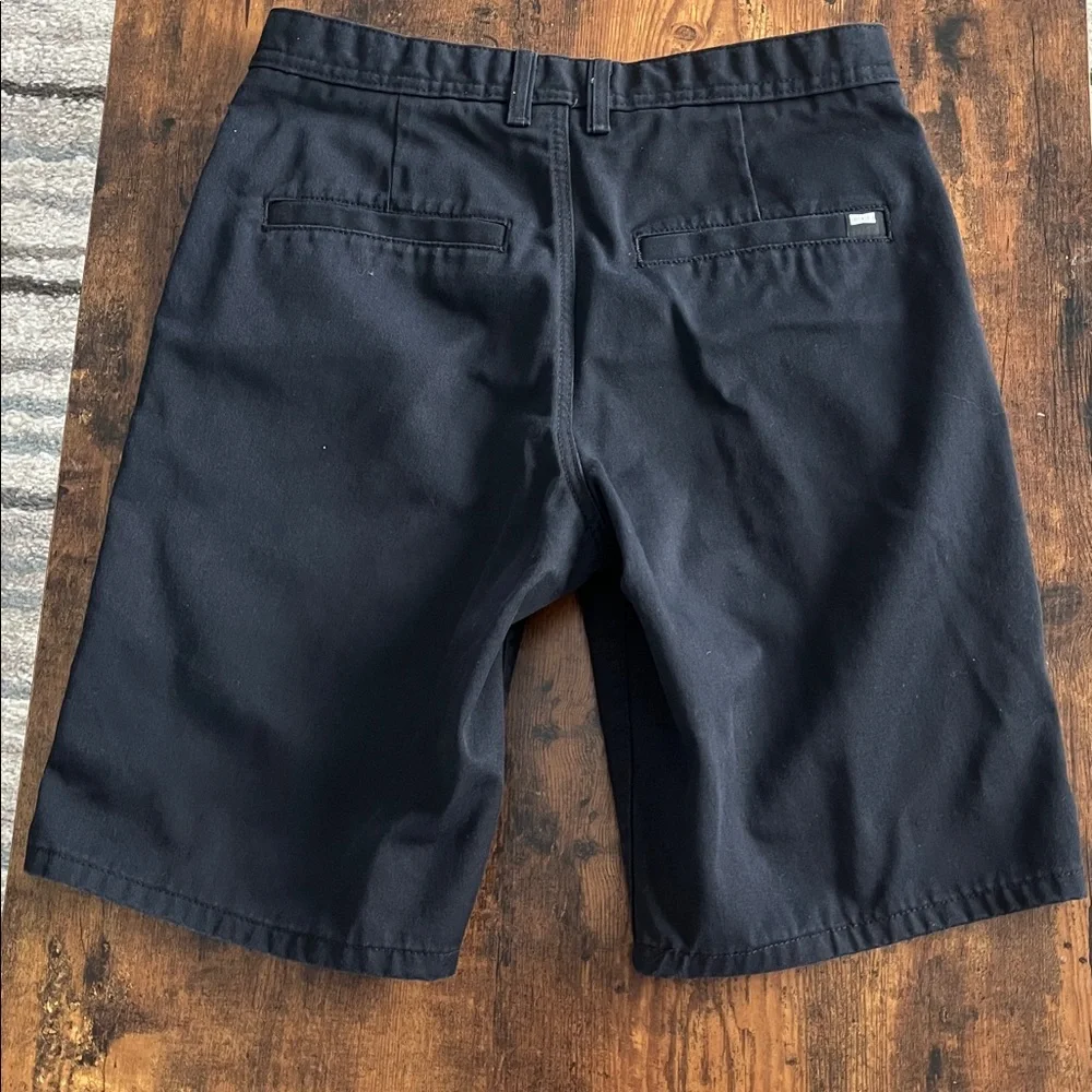 free world Black Casual flat front men’s Shorts